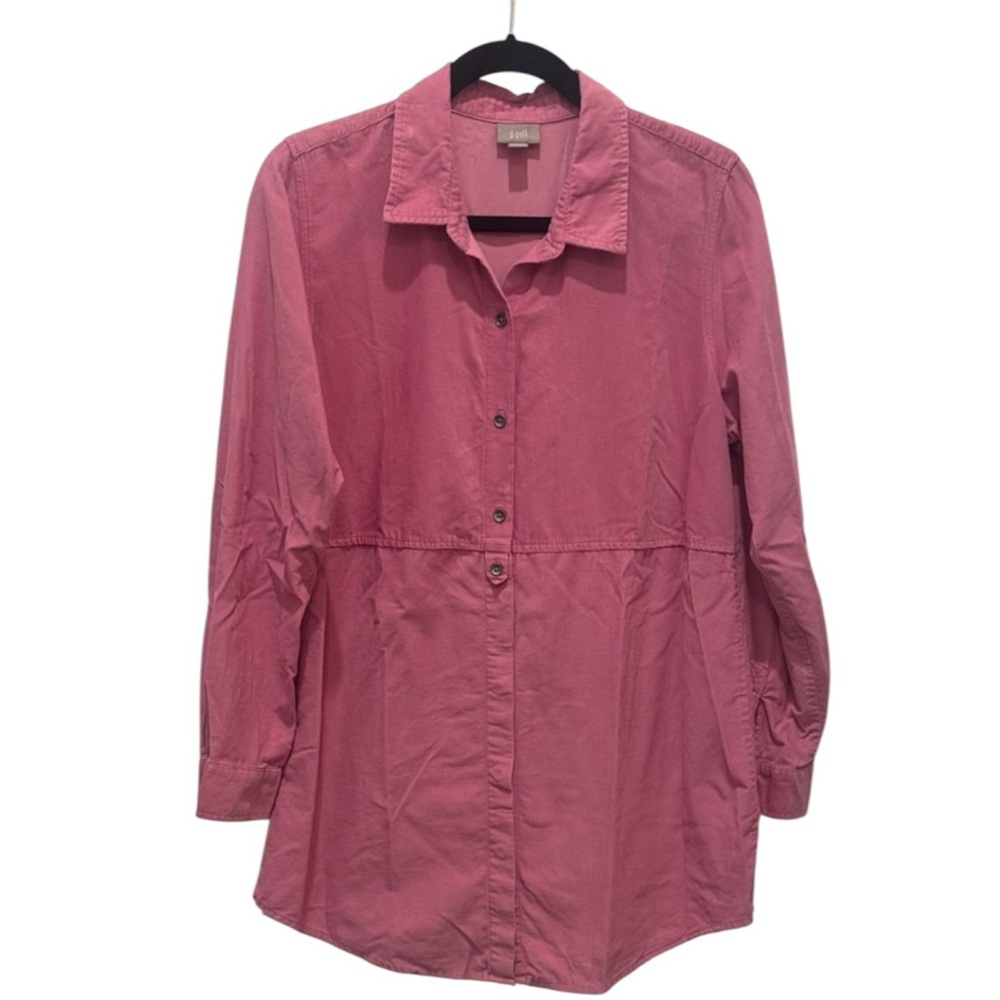 J. Jill Pink Courderoy Long Sleeve Mini Dress Women’s Medium